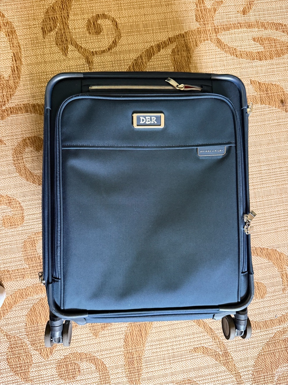 BRIGGS & RILEY Baseline Global 21” Expandable Spinner SUITCASE Carry-On Navy